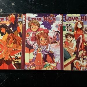 Love Hina Manga Vol 3,4 & 7 By Ken Akamatsu English Lot Of 3 Manga Books